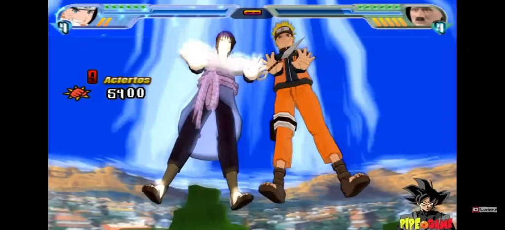 Naruto and sasuke in DBZ BT3 mod