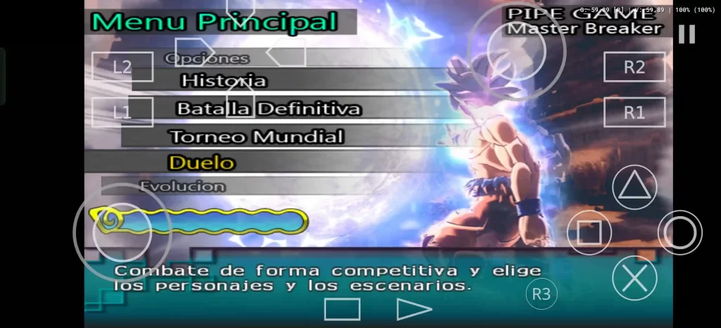 Xenoverse menu